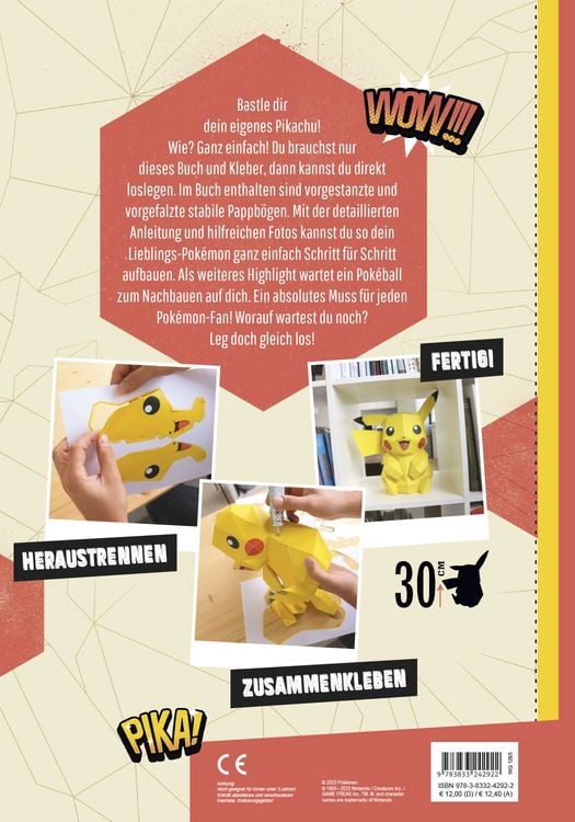 Produktbild: Pok&eacute;mon: Pikachu - Dein Modell zum Selberbauen