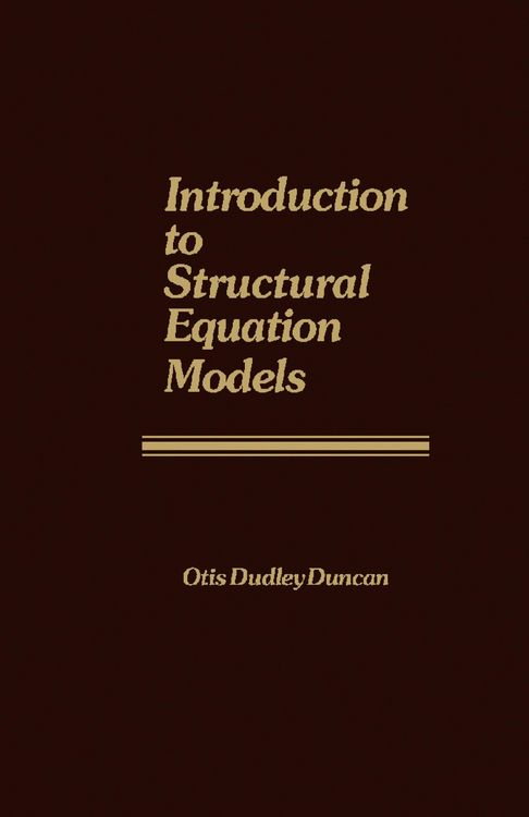 Produktbild: Introduction to Structural Equation Models