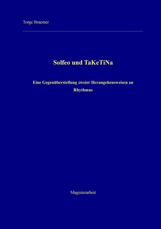 Produktbild: Solfeo und TaKeTiNa