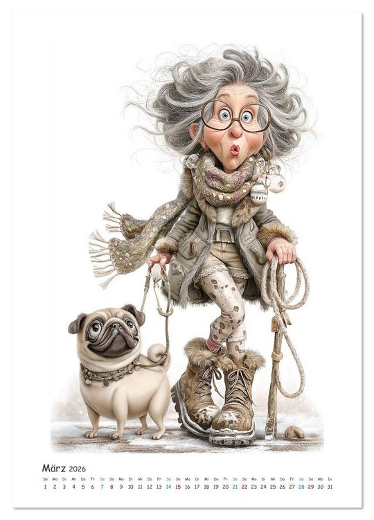 Produktbild: Gassi-Gang (Wandkalender 2026 DIN A3 hoch), CALVENDO Monatskalender