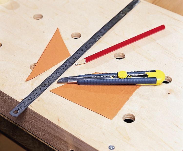 Produktbild: PEBARO 485 - Arbeitsplatte Vollholz Natur 58 x 31 cm mit Einspannhalterung