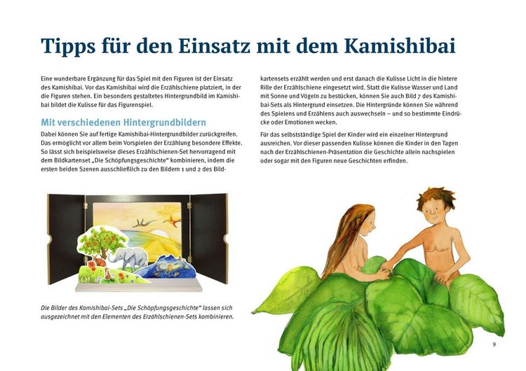 Produktbild: Die Sch&ouml;pfungsgeschichte. Wie Himmel und Erde entstanden. Erz&auml;hlschienen-Figurenset