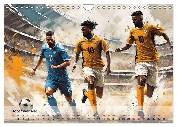 Produktbild: Fu&szlig;ball - Finale (Wandkalender 2026 DIN A4 quer), CALVENDO Monatskalender