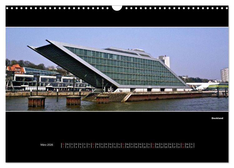 Produktbild: Hamburg Panoramen 2026 (Wandkalender 2026 DIN A3 quer), CALVENDO Monatskalender