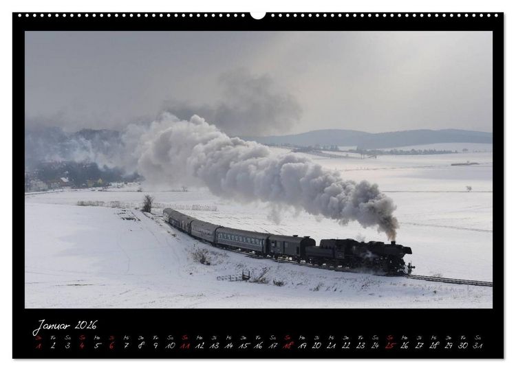 Produktbild: Faszination Dampflokomotive (hochwertiger Premium Wandkalender 2026 DIN A2 quer), Kunstdruck in Hochglanz