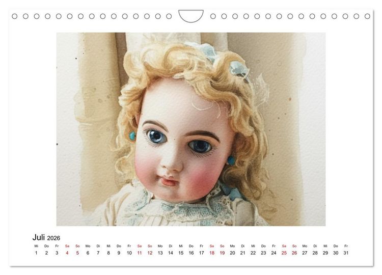 Produktbild: Sammlerst&uuml;cke: Puppen und B&auml;ren (Wandkalender 2026 DIN A4 quer), CALVENDO Monatskalender