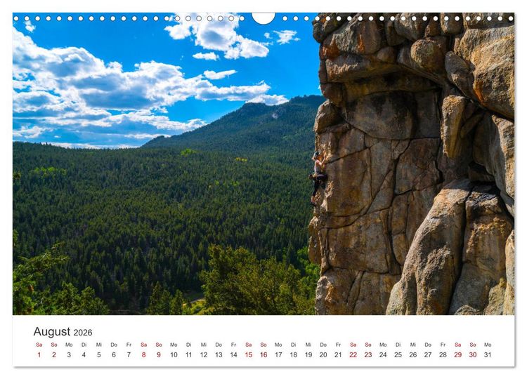 Produktbild: Klettern - Immer weiter hoch hinauf (Wandkalender 2026 DIN A3 quer), CALVENDO Monatskalender