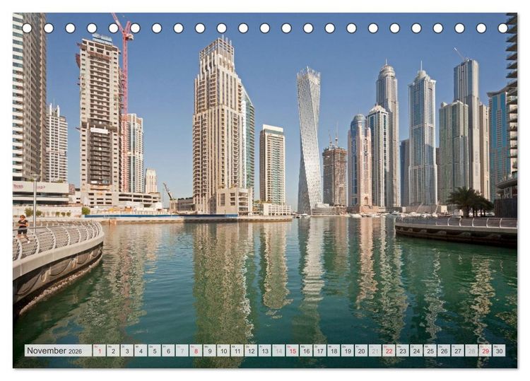 Produktbild: Skylines weltweit (Tischkalender 2026 DIN A5 quer), CALVENDO Monatskalender