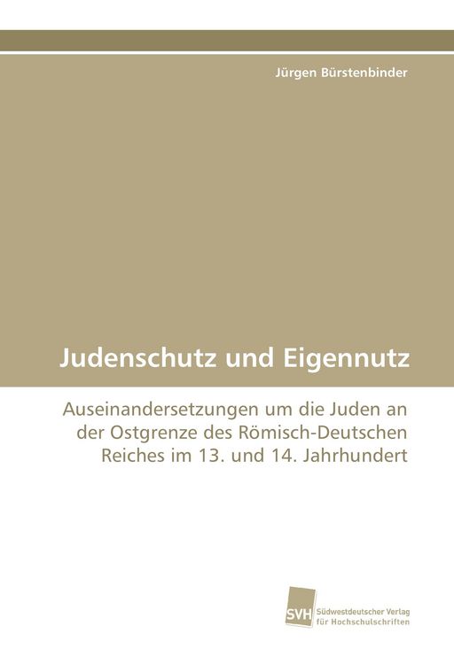 Produktbild: Judenschutz und Eigennutz