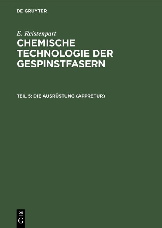 Produktbild: Die Ausr&uuml;stung (Appretur)