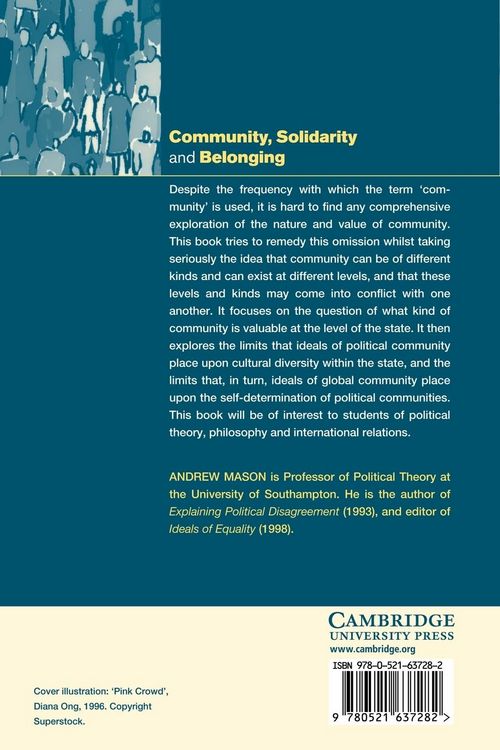 Produktbild: Community, Solidarity and Belonging