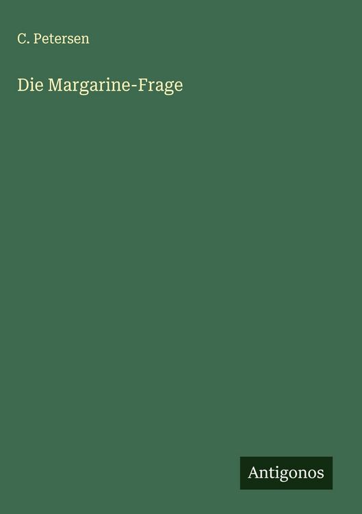 Produktbild: Die Margarine-Frage
