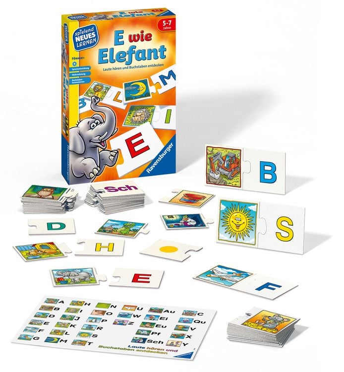 Produktbild: E wie Elefant - Kinderspiel ab 5 Jahre