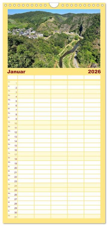 Produktbild: Familienplaner 2026 - Erlebe mit mir die Wanderregionen im Ahrtal - Altenahr mit 5 Spalten (Wandkalender, 21 x 45 cm) CALVENDO
