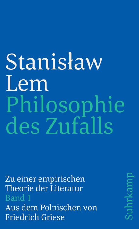 Produktbild: Philosophie des Zufalls