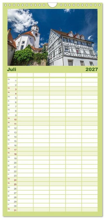 Produktbild: Familienplaner 2027 - Sch&ouml;nes Me&szlig;kirch mit 5 Spalten (Wandkalender, 21 x 45 cm) CALVENDO