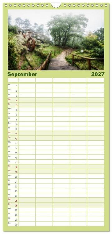 Produktbild: Familienplaner 2027 - Der Harz einfach magisch mit 5 Spalten (Wandkalender, 21 x 45 cm) CALVENDO