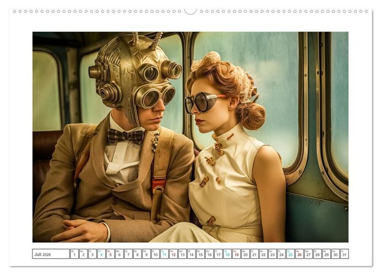 Produktbild: Astronauten Outfits (hochwertiger Premium Wandkalender 2026 DIN A2 quer), Kunstdruck in Hochglanz