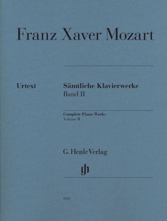 Produktbild: Franz Xaver Mozart - S&auml;mtliche Klavierwerke, Band II