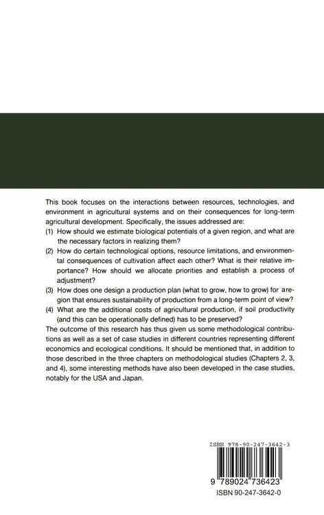 Produktbild: Sustainable Development of Agriculture