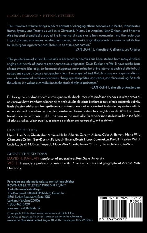 Produktbild: Landscapes of the Ethnic Economy