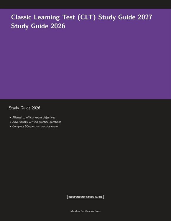 Produktbild: Classic Learning Test (CLT) Study Guide 2027