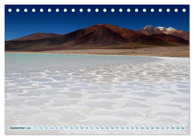 Produktbild: ATACAMA Wunder der Natur (Tischkalender 2026 DIN A5 quer), CALVENDO Monatskalender