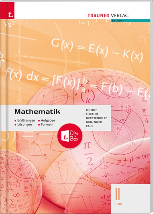 Produktbild: Mathematik II HAK + TRAUNER-DigiBox - Erklärungen, Aufgaben, Lösungen, Formeln