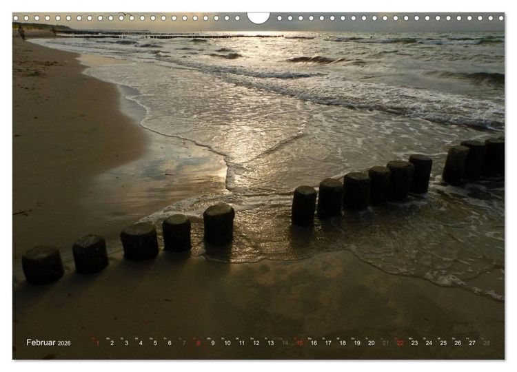 Produktbild: Wo de Ostseewellen trecken an den Strand 2026 (Wandkalender 2026 DIN A3 quer), CALVENDO Monatskalender