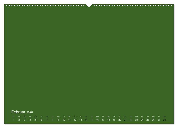 Produktbild: Bastelkalender - dunkel Gr&uuml;n (Wandkalender 2026 DIN A2 quer), CALVENDO Monatskalender