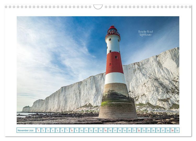 Produktbild: Leuchtt&uuml;rme entlang der britischen K&uuml;ste (Wandkalender 2026 DIN A3 quer), CALVENDO Monatskalender