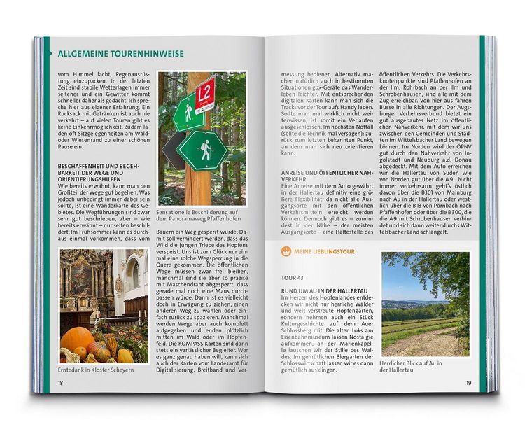Produktbild: KOMPASS Wanderf&uuml;hrer Hallertau, Donaumoos, Spargelland, Hopfenland, 55 Touren mit Extra-Tourenkarte