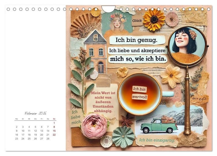 Produktbild: Soulful Days - Dein Selfcare-Kalender (Wandkalender 2026 DIN A4 quer), CALVENDO Monatskalender