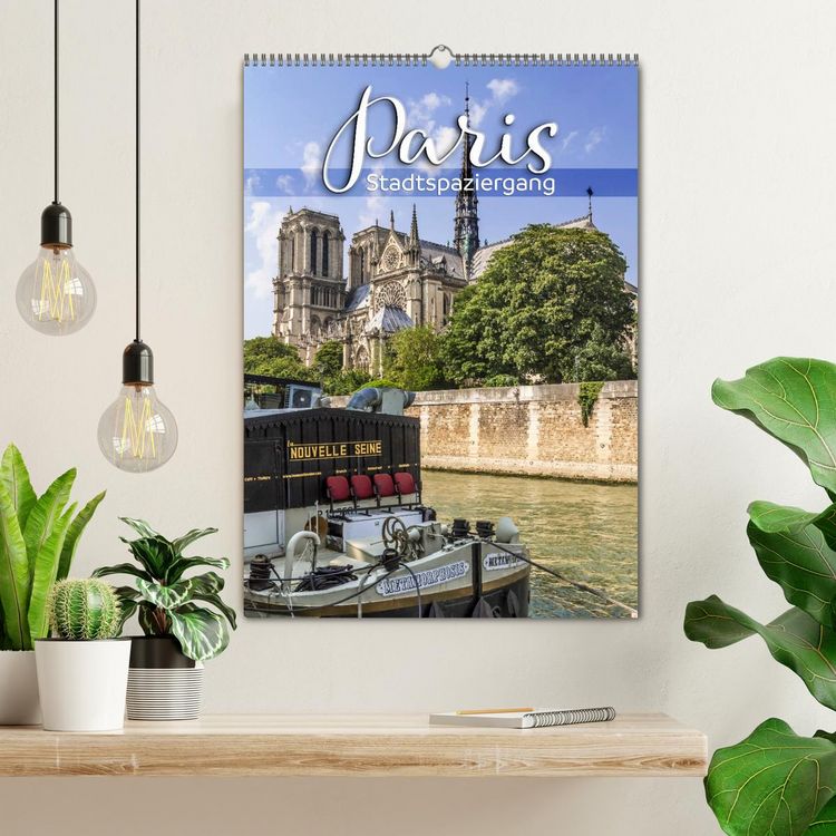 Produktbild: PARIS Stadtspaziergang (Wandkalender 2026 DIN A2 hoch), CALVENDO Monatskalender
