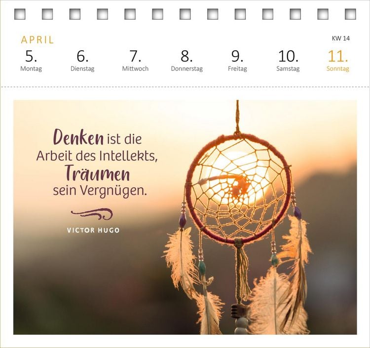 Produktbild: Postkartenkalender Innere St&auml;rke 2027