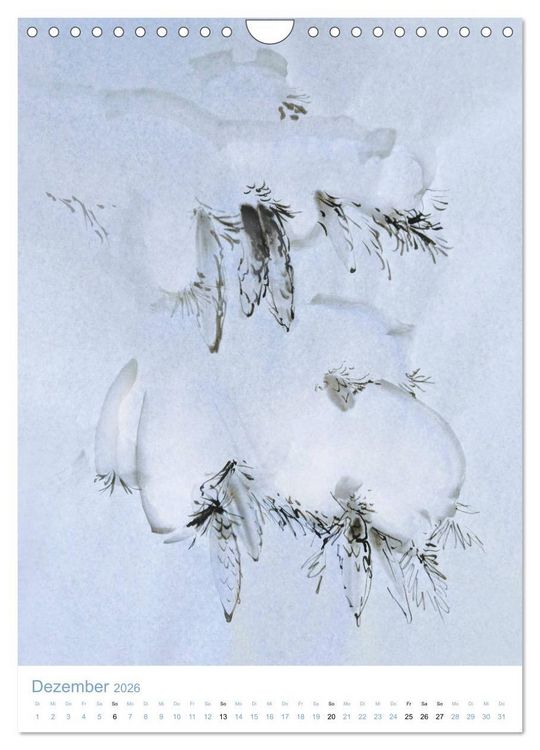 Produktbild: Jahreszeiten in Stil japanischer Malerei - Kunst (Wandkalender 2026 DIN A4 hoch), CALVENDO Monatskalender