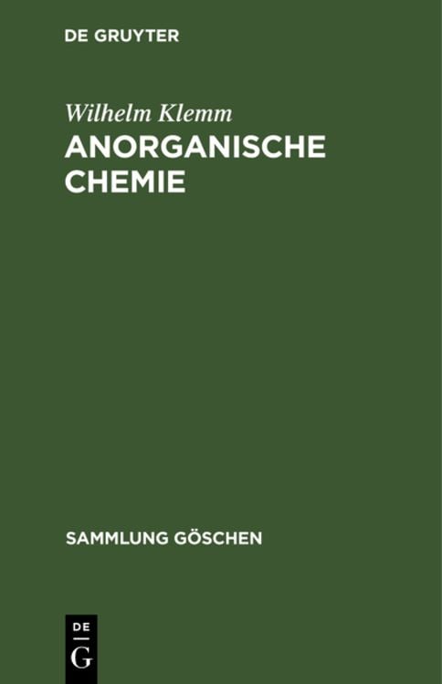 Produktbild: Anorganische Chemie