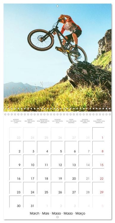 Produktbild: &Eacute;dition Sport fun : VTT - par monts et par vaux (Calendrier mural carr&eacute; 2026 30x30 cm) Calendrier double avec une page pour vos prises de notes