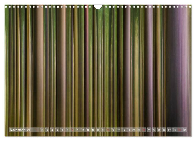 Produktbild: Atelier Wald - gemalt mit Licht (Wandkalender 2026 DIN A3 quer), CALVENDO Monatskalender