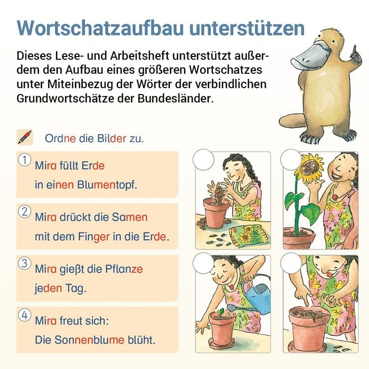 Produktbild: Lesen mit Rico Schnabel, Heft 4: Vom Satz zum Text - silbierte Ausgabe