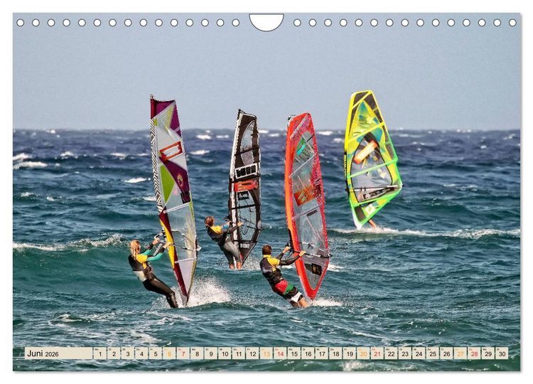 Produktbild: Windsurfing - extrem cool (Wandkalender 2026 DIN A4 quer), CALVENDO Monatskalender