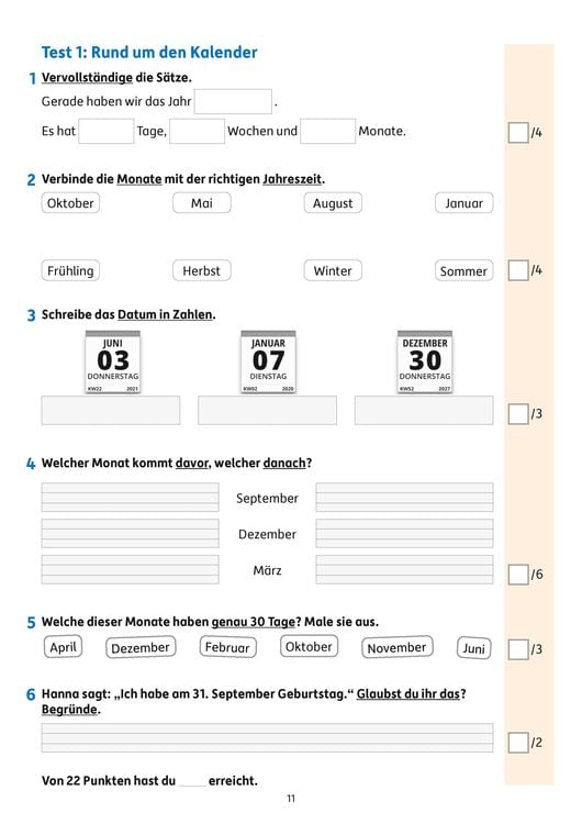 Produktbild: &Uuml;bungsheft mit Tests im Sachunterricht 2. Klasse