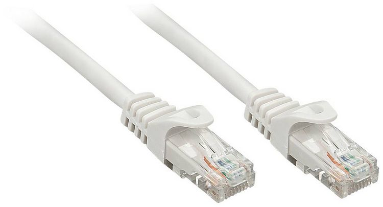 Produktbild: LINDY 48165 RJ45 Patchkabel CAT 6 U/UTP 5.00m Grau 1St.