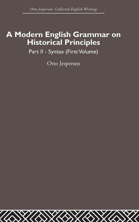 Produktbild: A Modern English Grammar on Historical Principles