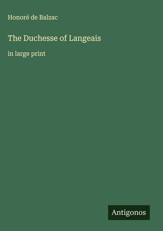 Produktbild: The Duchesse of Langeais