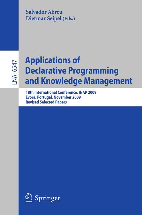 Produktbild: Applications of Declarative Programming and Knowledge Management