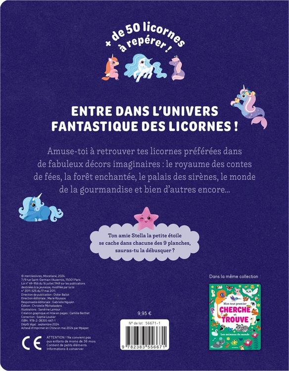 Produktbild: Les licornes : mon tout premier cherche et trouve