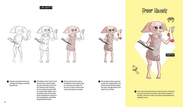 Produktbild: Die Zeichenschule f&uuml;r Potterheads