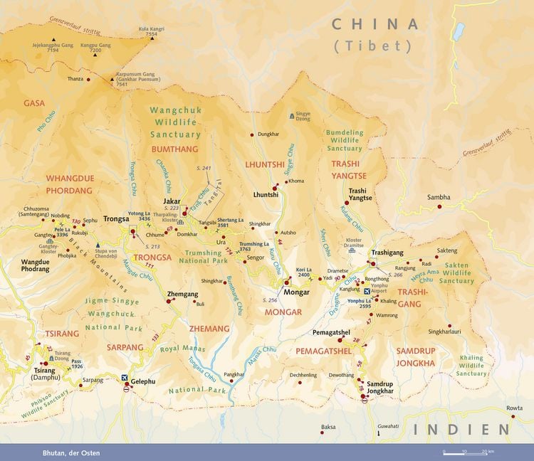 Produktbild: TRESCHER Reisef&uuml;hrer Bhutan