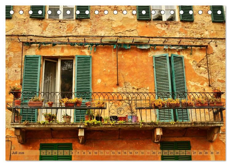 Produktbild: Sehnsucht nach SIENA (Tischkalender 2026 DIN A5 quer), CALVENDO Monatskalender